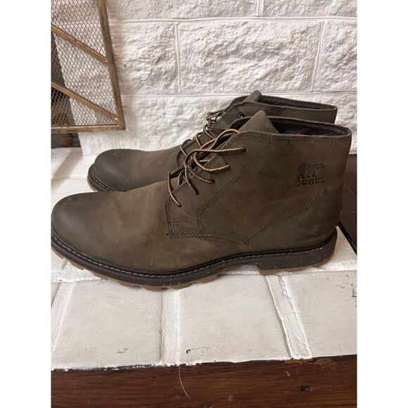 NWT Sorel Men's NM2786-246 Madson Chukka Brown Leather Waterproof Boot US 12 - Picture 1 of 8